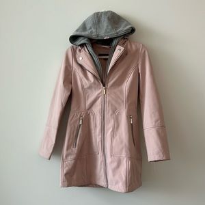 XS French Connection Sweatshirt Pink Coat Light